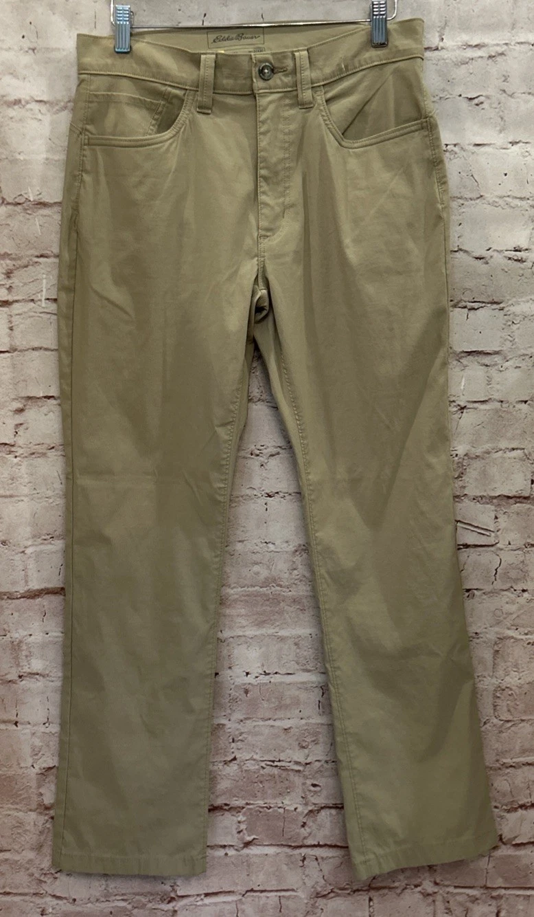 Eddie Bauer Pants Mens 32x30(29) Travex Chino Khaki Camp Hiking Outdoor Beige