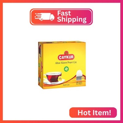 ÇAYKUR Black Tea Bags, Altın Suzen Turkish Tea, Individually Wrapped Cup Brew Ba