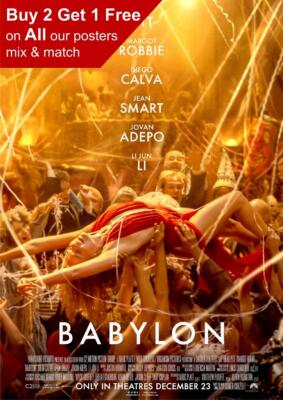 Babylon 2022 Filmplakat A5 A4 A3 A2 A1