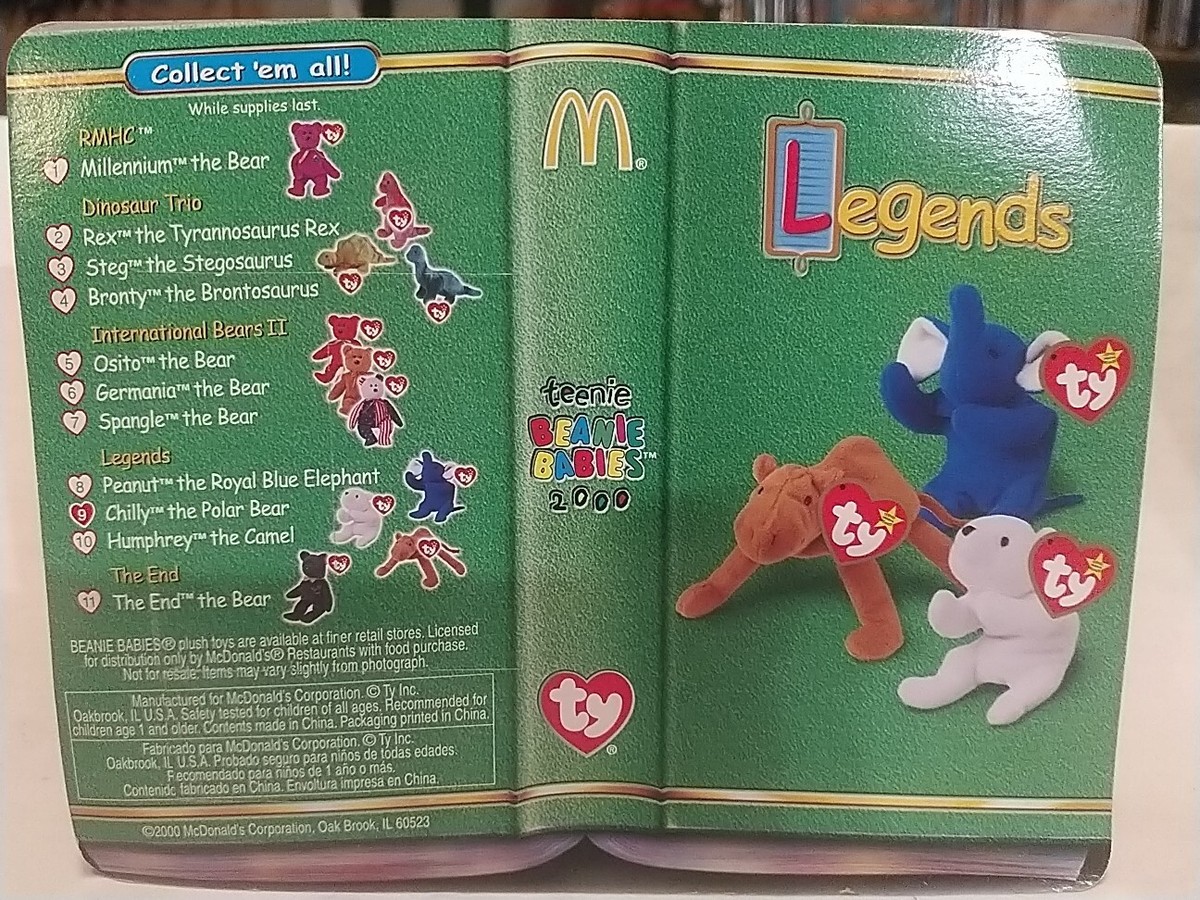 Ty *RARE* McDonalds Teenie Beanie Babies 'Legends' Complete