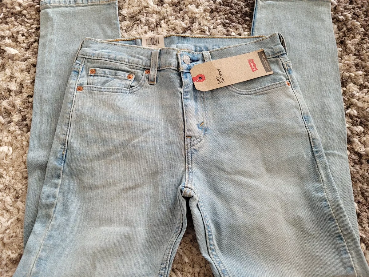 Levi's light wash clearance skinny jeans