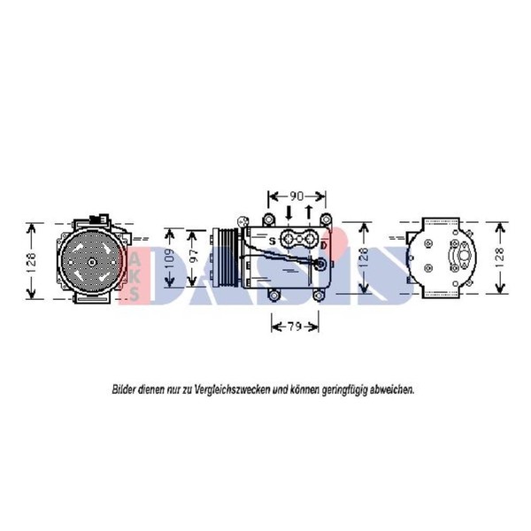 Kompressor Klimaanlage FüR Ford Mondeo II Turnier BNP BAP Ec_-image