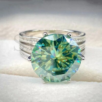 RARE Ct Certified Lovely Treated Blue Diamond Solitaire