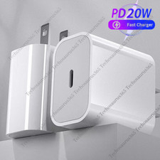 20W Fast Wall Charger PD Power Adapter USB Type-C for iPhone X 12 13 14 15 16 17