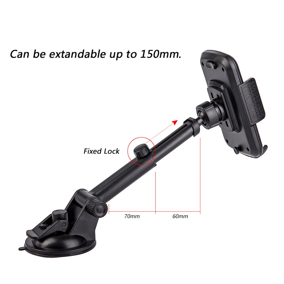 Universal Car Holder Windshield Dashboard Suction Mount Stand For Cell Phone GPS - Image 4 of 4
