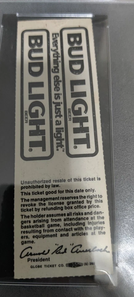 1988 Michael Jordan 52 Points Bulls Celtics Full Ticket PSA 3 VG November 9 - Image 3 of 4