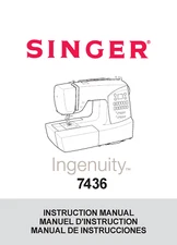 Singer Ingenuity 7436 Instruction Manual: 84 Pages Coil Bound