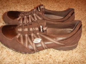 skechers biker slip on trainers ladies