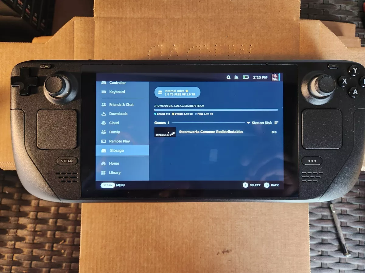 Valve Steam Deck 2TB SSD Installed - Black