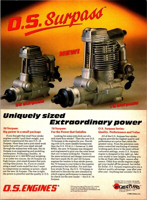 OS Engines 70 Surpass RC Engine Print Ad Wall Art Decor | eBay