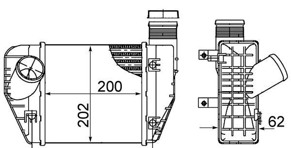 Mahle CI 423 000S LadeluftküHler FüR Audi-image