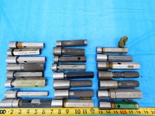 23 PCS SINGLE MEMBER SMOOTH PIN PLUG GAGES W/ HANDLES VARIOUS SIZES AROUND 1"