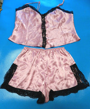 Vintage Victoria's Secret Gold Label Camisole Tap Shorts Set Pink Size Small