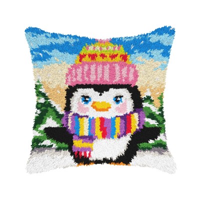 Orchidea Latch-hook Kit on canvas Penguin 4157
