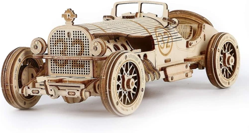 ROKR 3D Holzpuzzle Grand Prix Car 1:16 Holz Modell Bausätze Erwachsene Geschenke