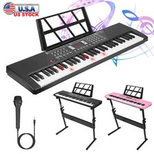 61 Key Electronic Keyboard Piano Instrument with Microphone Educational Toy
