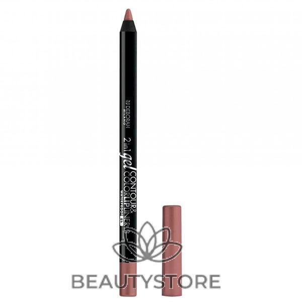 DEBORAH 2IN1 GEL CONTOUR & COLOR LIP LINER WATERPROOF 02