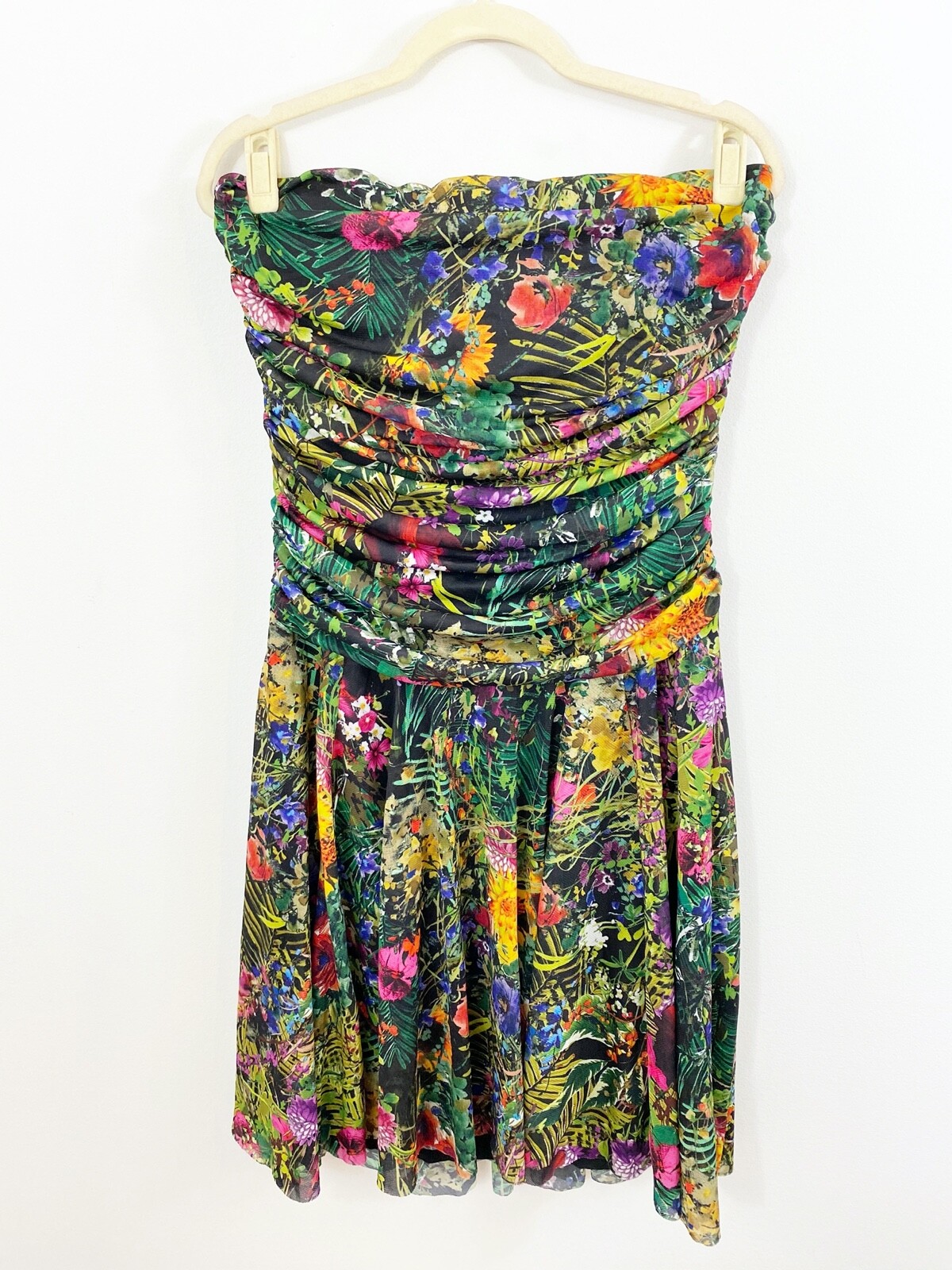 Elana Kattan Floral Strapless Knit 