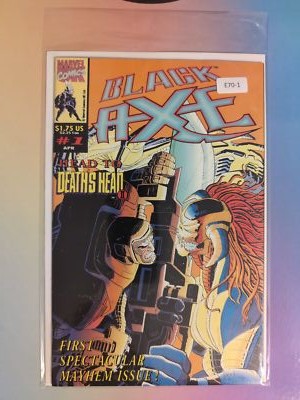 BLACK AXE #1 HIGH GRADE 1ST APP MARVEL UK COMIC BOOK E70-1