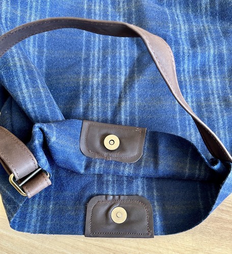 Stormy Kromer Eco Wool Throw in Indigo Plaid main image 1