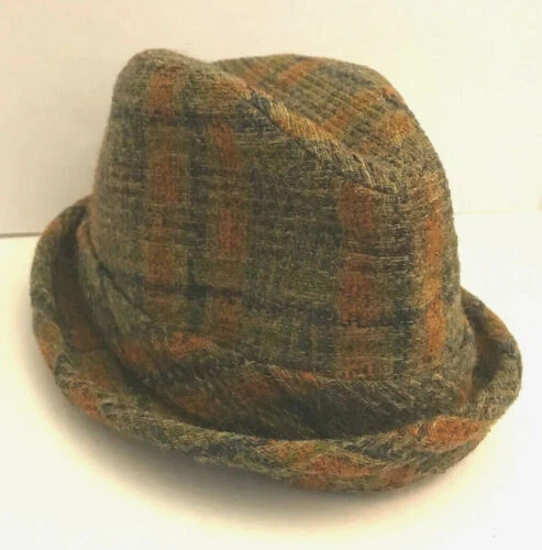 Sombreros vintage Stetson Tweed Fedora para hombres