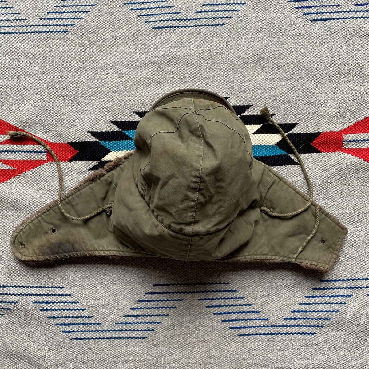 Cap Field Pile M-1951 Size 7 Wool / Cotton Green Military Hat