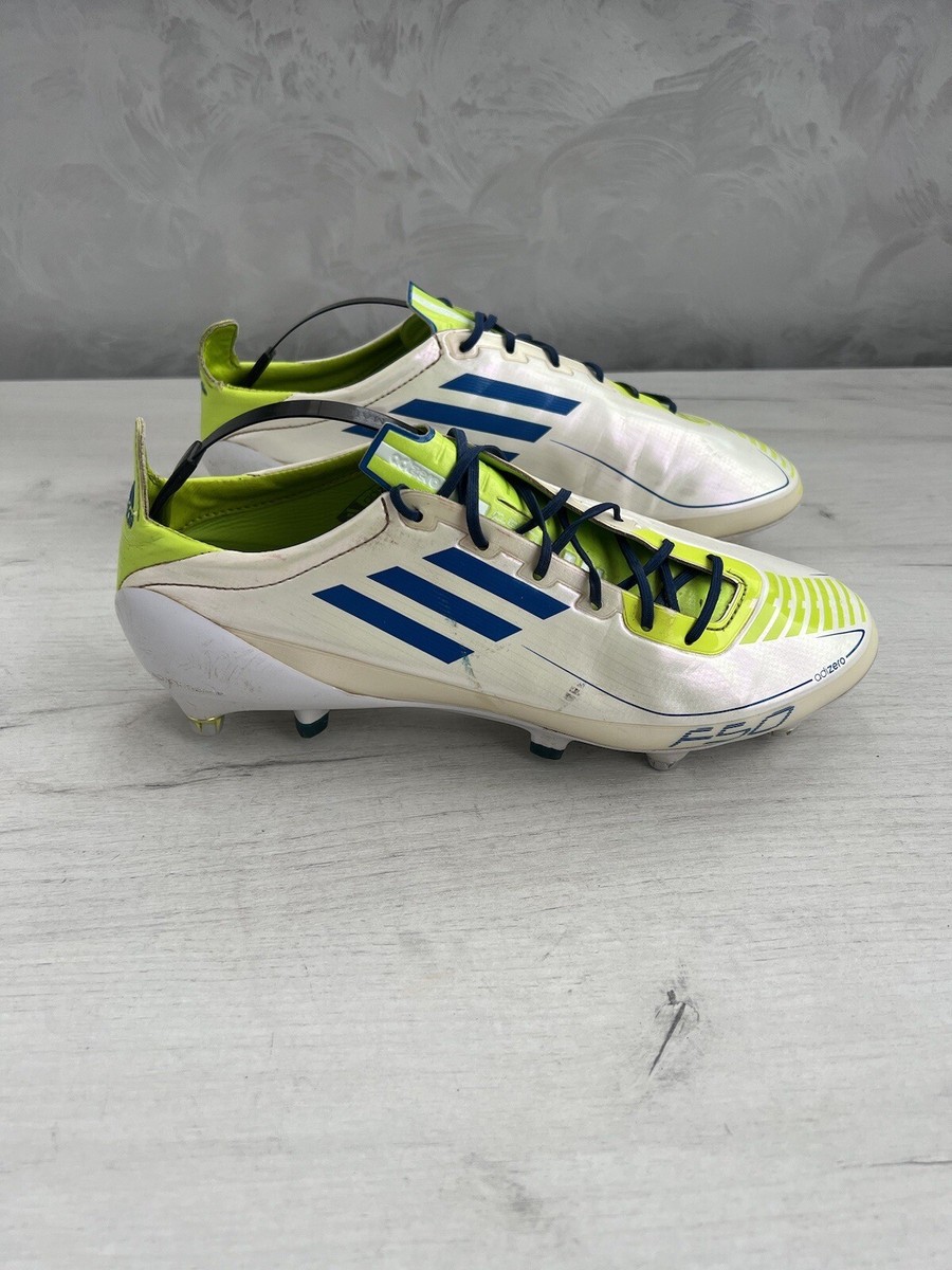 Adidas F50 Adizero White Football Cleats Boots Rare Men's US8 UK7