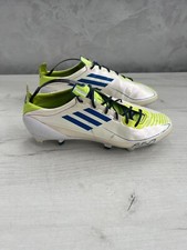 Adidas F50 Adizero White Football Cleats Boots Rare Men  s US8 UK7 1/2 EUR41 1/3