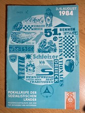 Rennprogramm Schleizer Dreieck 1984 DDR Motorsport A5 32 Seiten ADMV