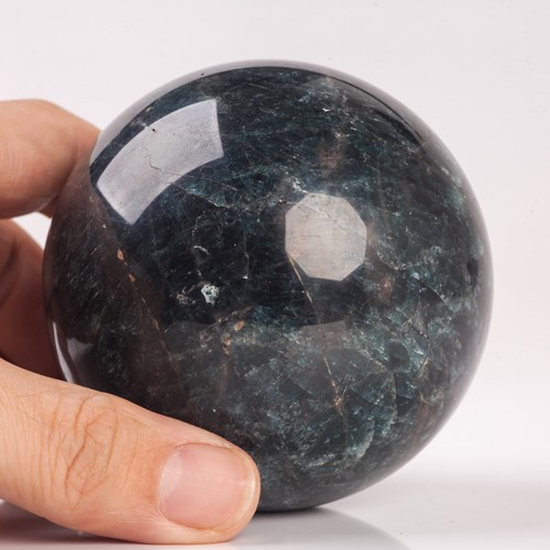 715g75mm Large Blue Apatite Sphere Crystal Ball Natural Quartz Healing Chakra - Picture 6 of 12