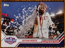 2017 Topps Opening Day Superstar Celebrations #SC6 #6 Jayson Werth Nationals