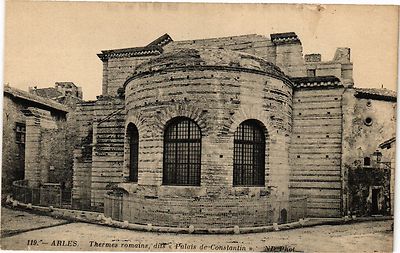 CPA ARLES - sogenannte römische Thermen - Konstantinspalast (185512)
