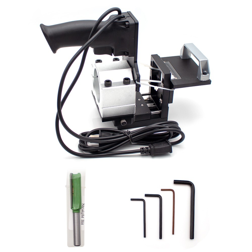 2in1 Trimming Machine Slotting Bracket Wardrobe Board Hole Punch Locator #65MM