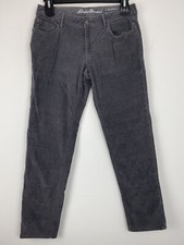 Eddie Bauer size 6 Women  s Gray Corduroy Boyfriend Slim Fit Pants