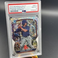 Nazzan Zanetello 2023 Bowman Draft Chrome Sparkle 1st Bowman #BDC-3 PSA 10