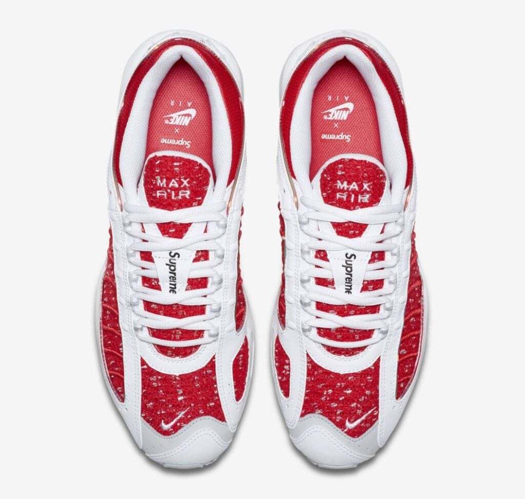 Size 10.5 - Supreme x Nike Air Max Tailwind 4 University Red for