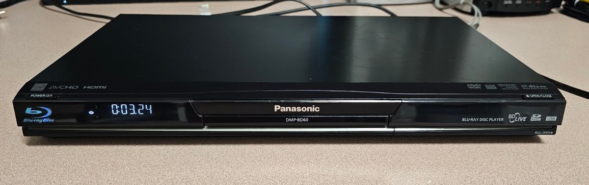 Panasonic コンパクトブルーレイプレーヤーDMP-BD60 本体 Panasonic DMP-BD60 Blu-Ray Player no Remote 37988983483| eBay