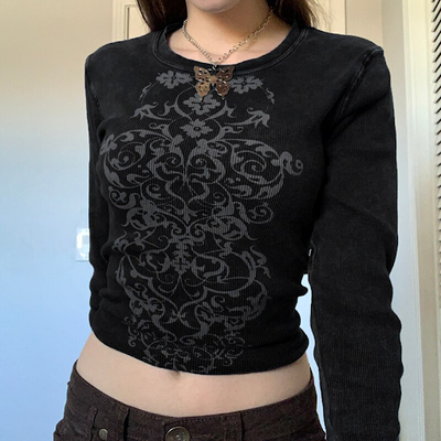 y2k long sleeve top