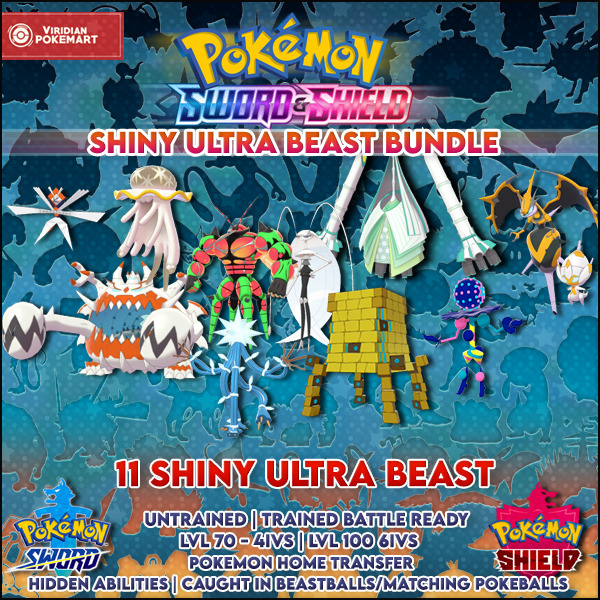 Pokemon Sword & Shield - ULTRA BEASTS BUNDLE (LEGIT, for shiny bundle ask)