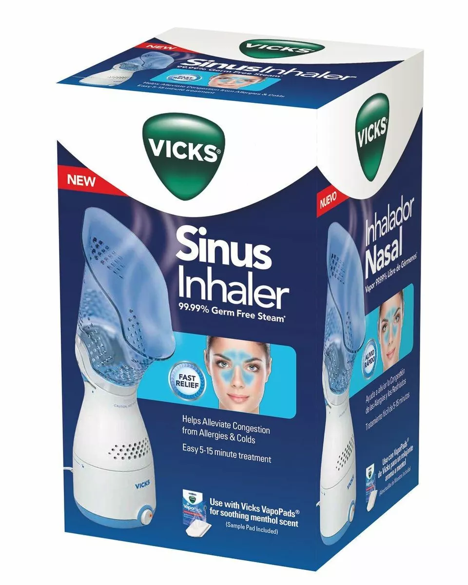 Vicks Personal Sinus congestion and coughing relief Steam Inhaler VIH200 White