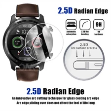 For Diameter 23mm-46mm Smart Watch Tempered Glass 9H 2.5D Screen Protector Film