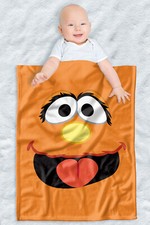 Sesame Street Fleece Baby Blanket, 30"x40", Murray Face