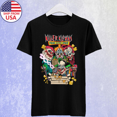Killer Klowns From Outer Space Horror Movie Men's Black Size S-5XL
