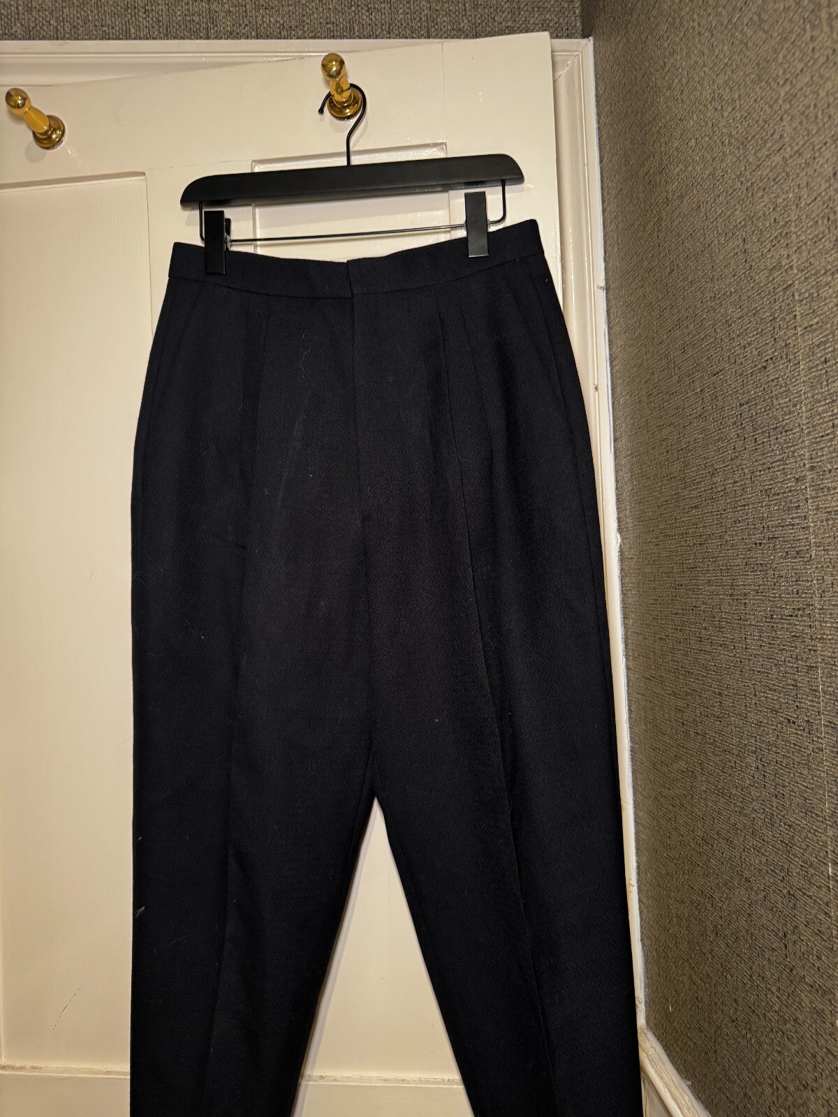 Pantalone lana formale Saint Laurent taglia 12 nuovo senza etichette