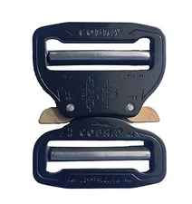 AustriAlpin 45mm 1.75" Male + Female Adjustable Black Cobra Buckle - FC45KVV-XL