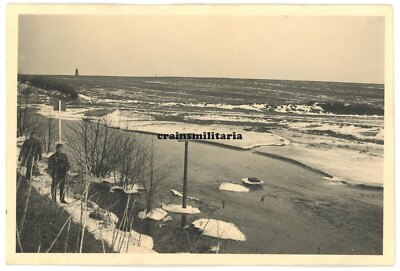 Orig. Foto 93.ID an franz. Grenze Schild in ÜBERHERRN b. Saarlouis Westwall 1940