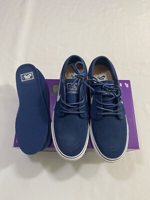 New Mens Size 7 Blue Nike SB Zoom Janoski OG+ Skateboarding Shoes