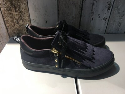 Damen Sneaker Dirndl Schuhe Tracht schwarz samt