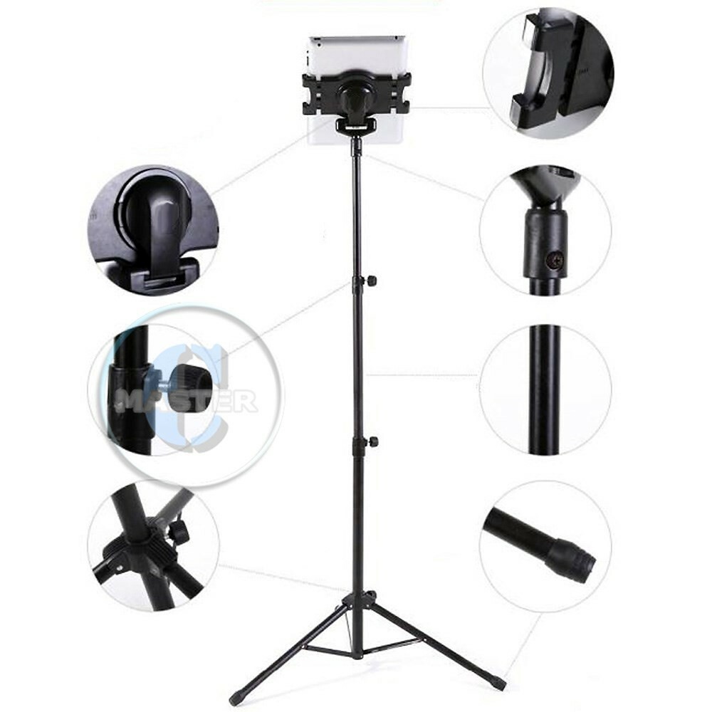 5ft TALL DISPLAY FLOOR MOUNT MUSIC BAND STAND TRIPOD for iPAD AIR