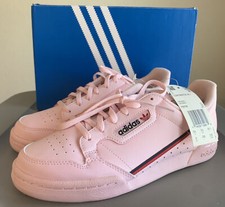 Adidas Original Continental 80 Lace Up Youth Girls Pink Shoes Sz 6 F99789